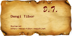 Dengi Tibor névjegykártya